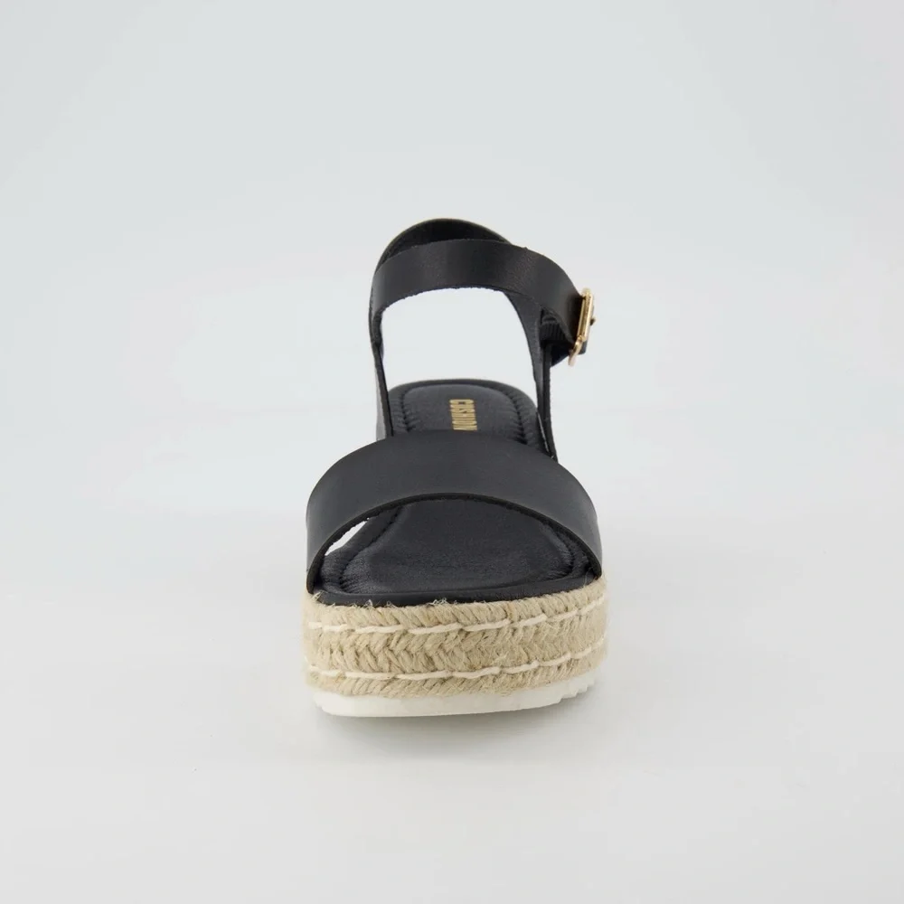Cushionaire Melissa Platform Wedge Espadrille Sandals in Size 7.5